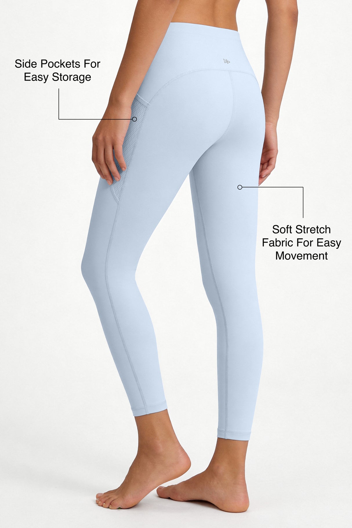 Shift™ High-Waisted No Front Seam Pocketed Sports Leggings | Sports Leggings Best For Running, Yoga & HIIT