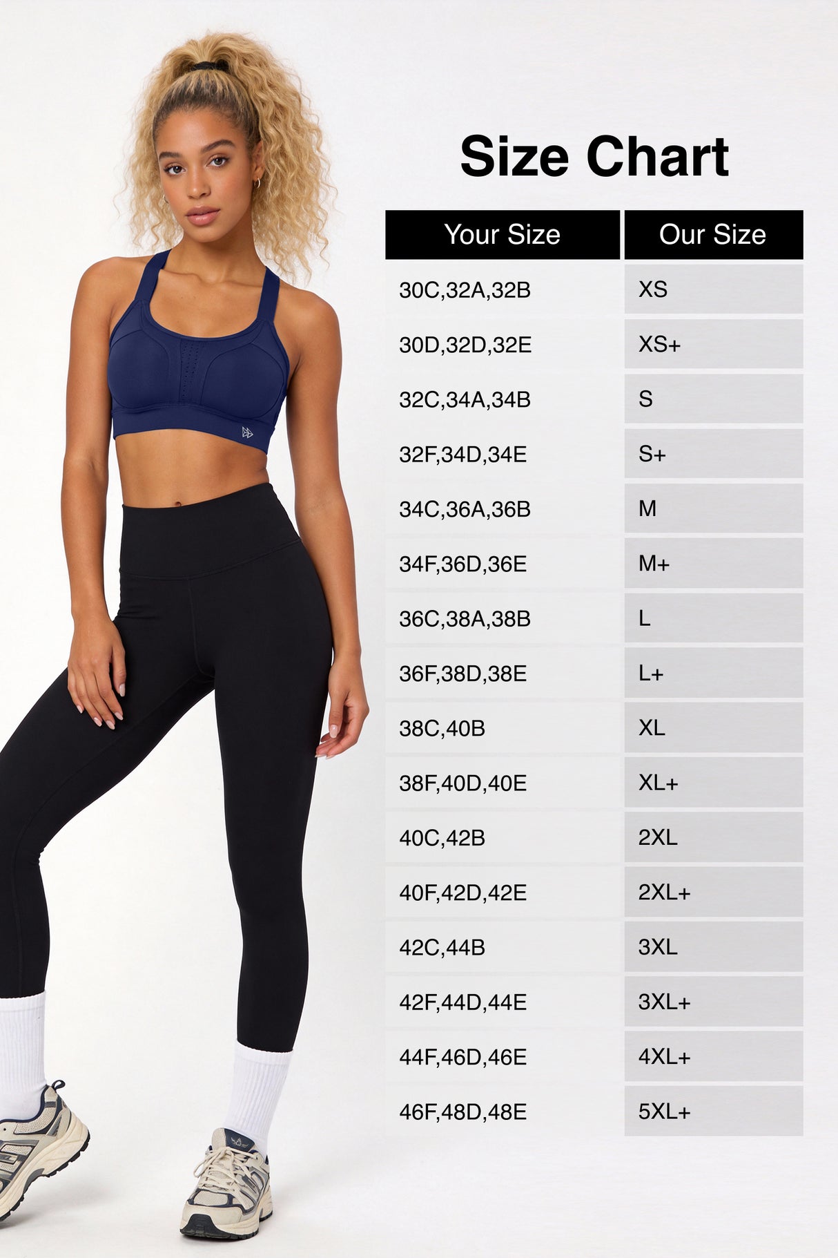 Power™ Adjustable Crisscross Padded Running Bra | Women's High Support Sports Bra