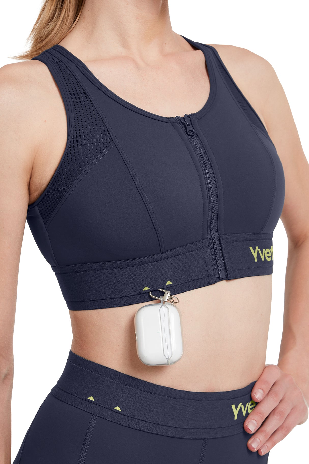 Echo™ Breathable Zip-Front Sustainable High-Support Bra | High-Impact Support Best For Running, HIIT & Training