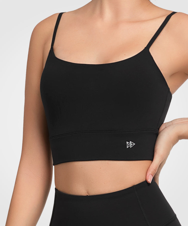 Gepolsterter Yoga-BH mit geformtem U-Ausschnitt und Riemchen | Leicht stützender Sport-BH für Damen Gepolsterter Yoga-BH mit geformtem U-Ausschnitt und Riemchen | Leicht stützender Sport-BH für Damen
