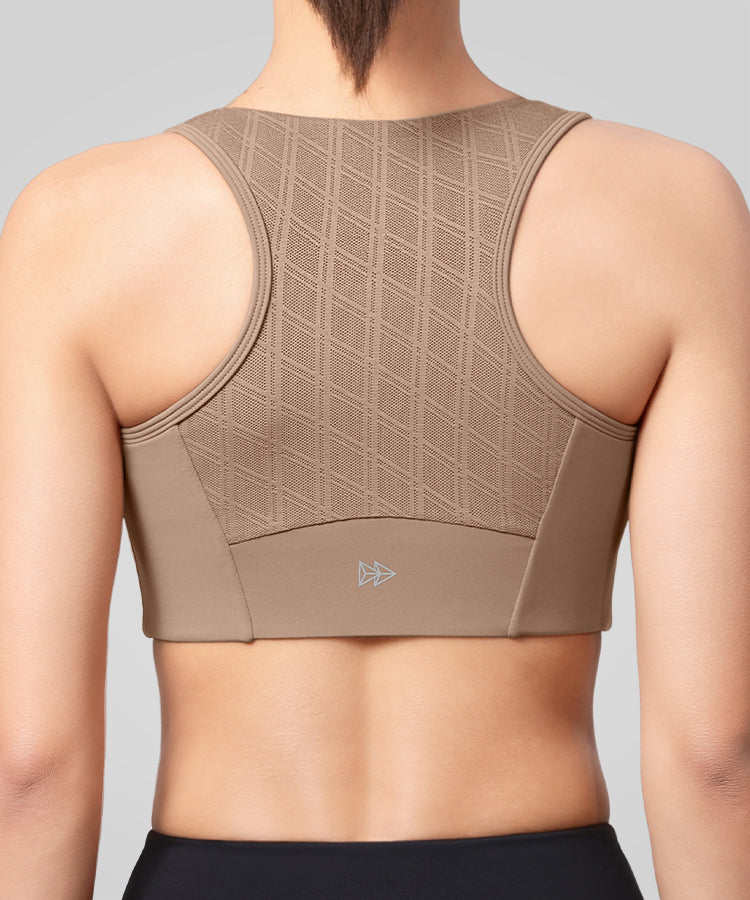 Lauf-BH mit Power Mesh-Panel und Frontverschluss | Sport-BH mit starkem Halt für Damen