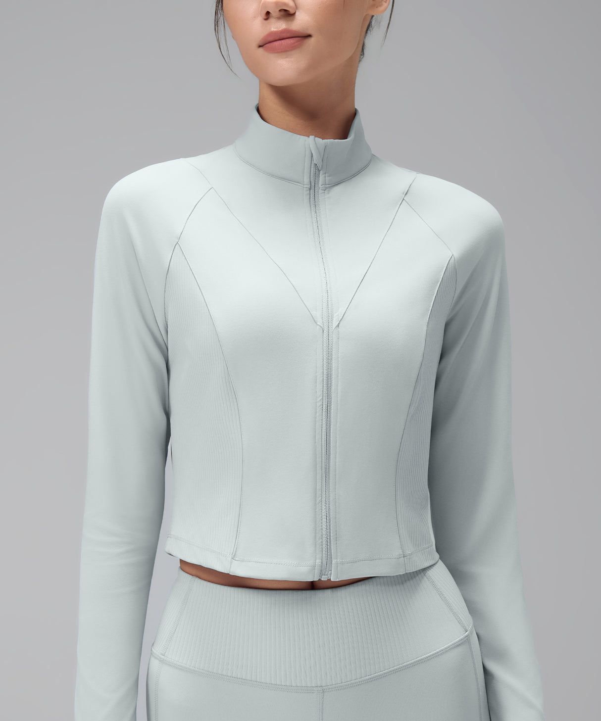 Anywhere Cropped Mock Neck Zip-Up Jacka | Lätta stödjackor för kvinnor Anywhere Cropped Mock Neck Zip-Up Jacka | Lätta stödjackor för kvinnor