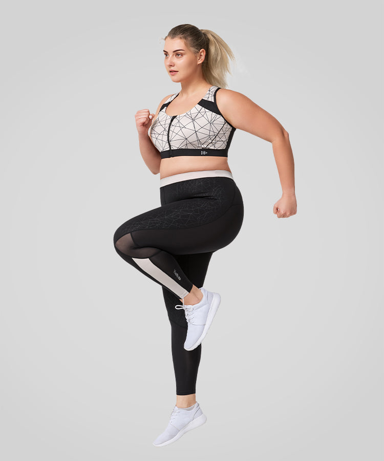 Enfold Zip Front Vadderad Löpar-BH | Sport-BH med Högt Stöd för Damer Enfold Zip Front Vadderad Löpar-BH | Sport-BH med Högt Stöd för Damer