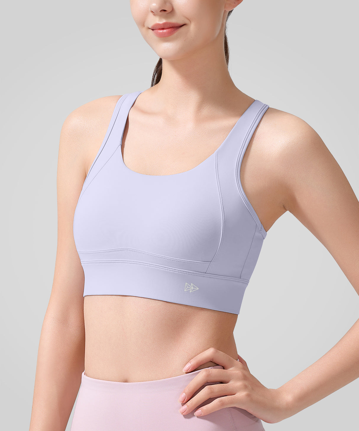 Echo Natural Shine Sporty Löpar-BH med Öppen Rygg | Sport-BH med Högt Stöd för Damer