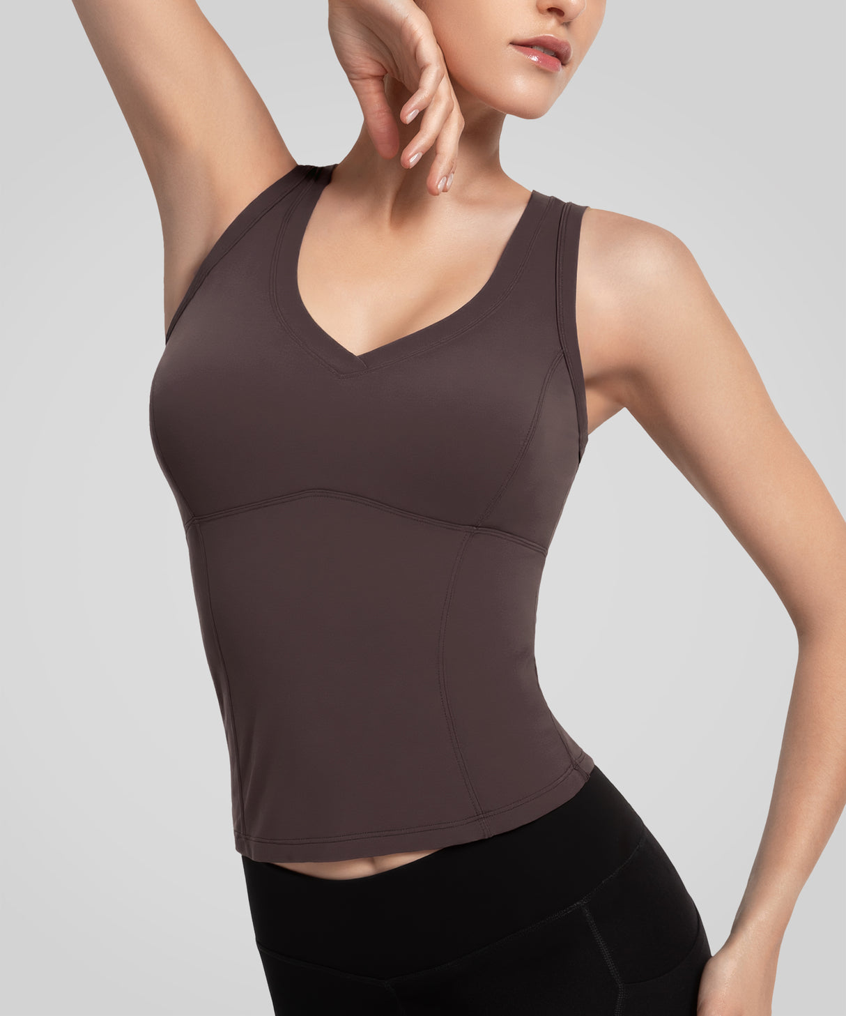 Anywhere V-Neck Sewn-In Pads Daily Tank | Women's Sports Tank