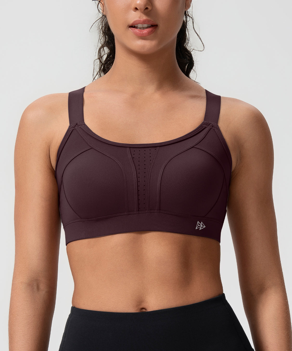 Power Adjustable Crisscross Padded Running Bra | Women's High Support Sports Bra