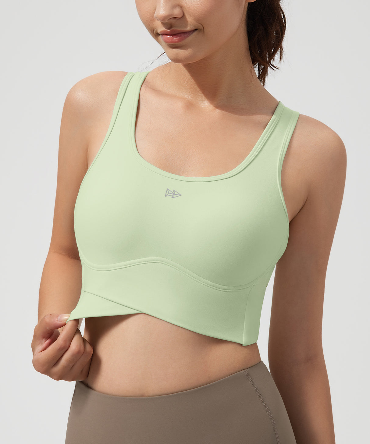 Anywhere Full-Coverage Fixed Pads Longline Yoga Bra | Women's Sports Tank