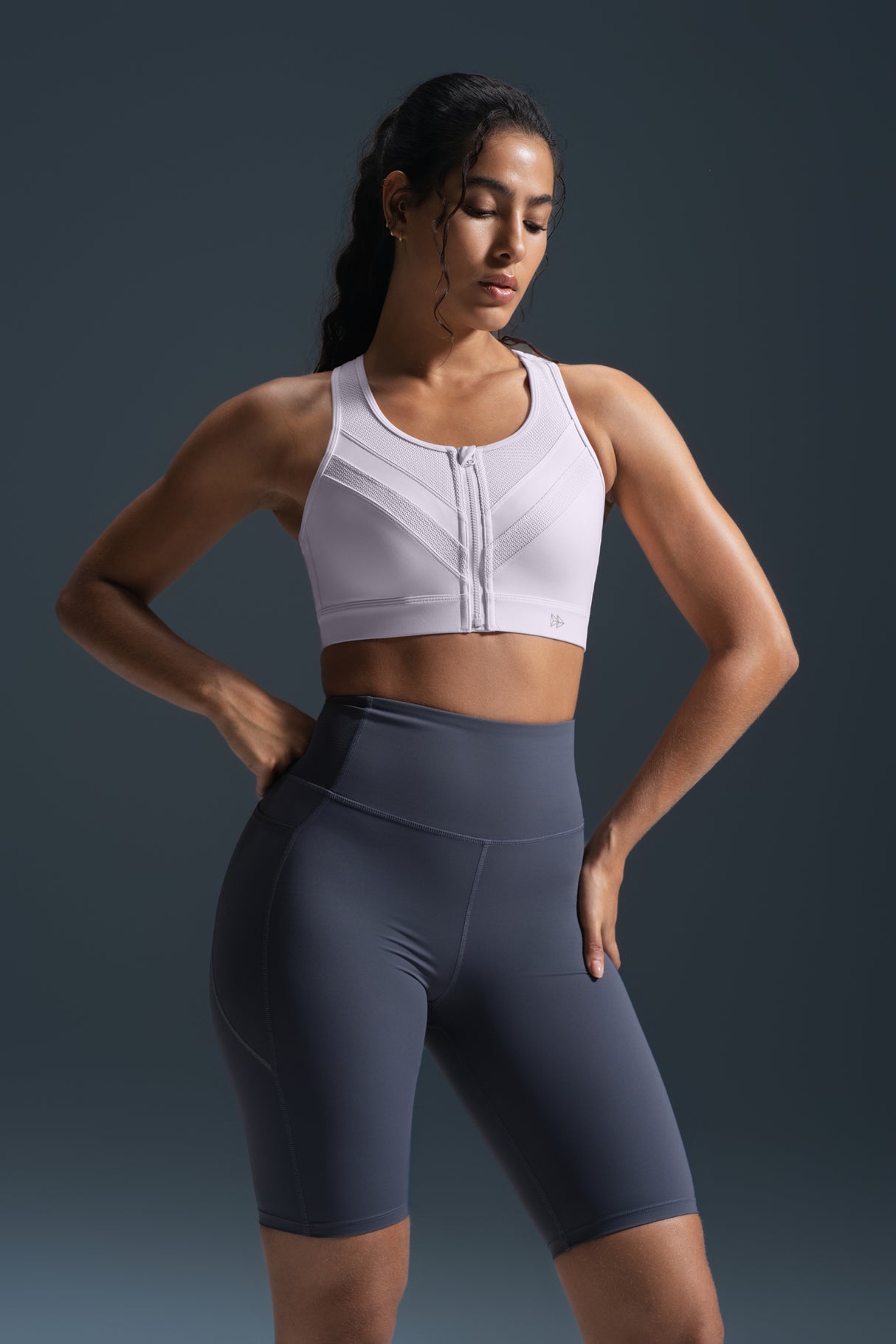 Enfold™ Zip-Front Breathable Racerback High-Support Bra for Larger Busts | Women's High Support Sports Bra