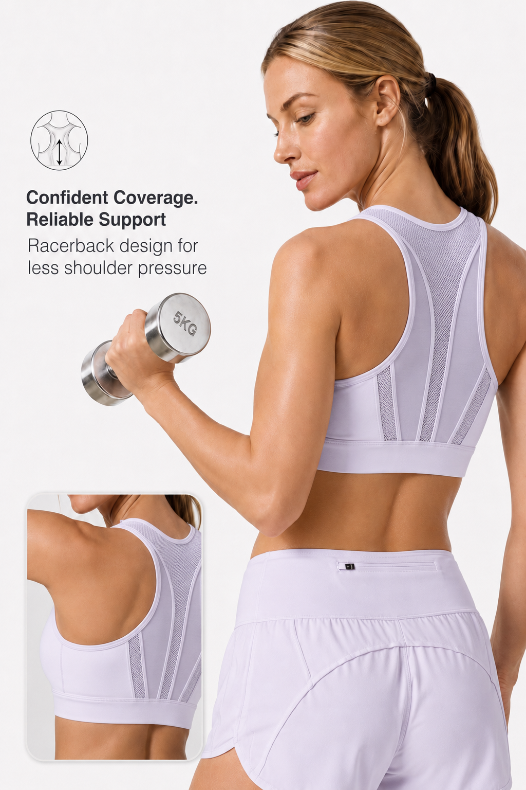 Enfold™ Zip-Front Breathable Racerback High-Support Bra for Larger Busts | Women's High Support Sports Bra