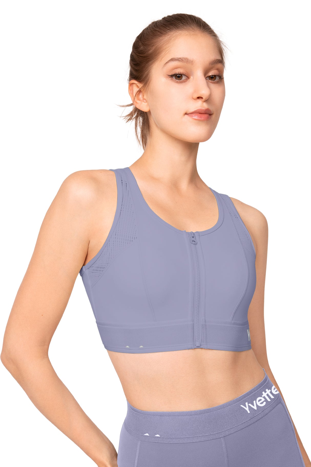 Echo™ Breathable Zip-Front Sustainable High-Support Bra | High-Impact Support Best For Running, HIIT & Training