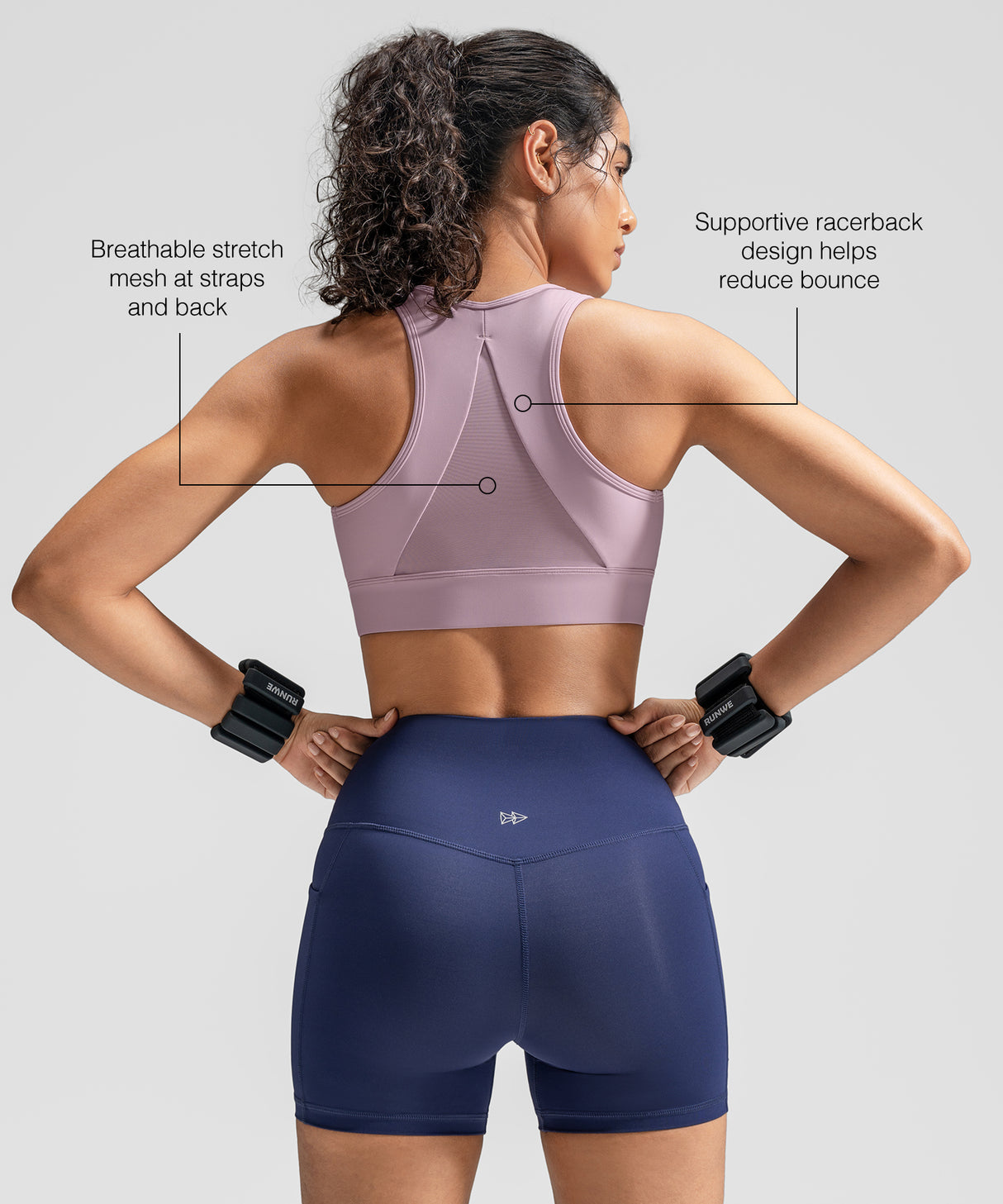 Power Zip-Front Secure High-Support Breathable Training Bra | High-Impact Support Best For Running, HIIT & Training