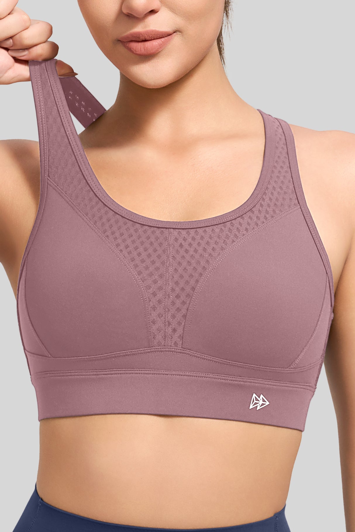 Sujetador deportivo transpirable de malla con espalda Power Butterfly para mujer | Sujetador deportivo de alta sujeción para mujer