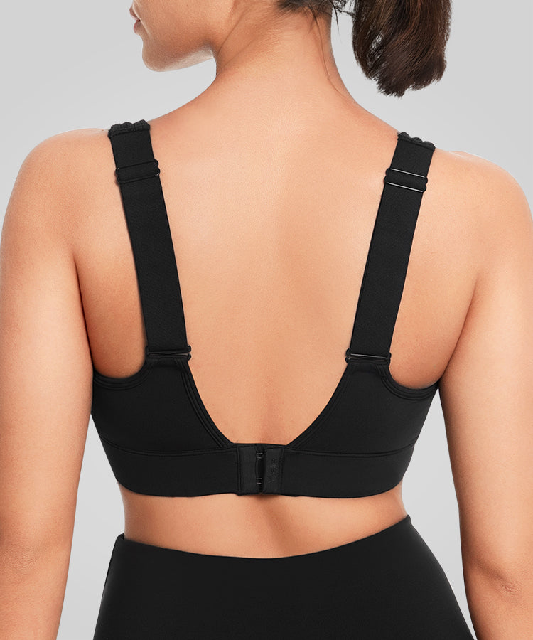 Sujetador deportivo transpirable con espalda cruzada y acolchado para correr | Sujetador deportivo de alta sujeción para mujer Sujetador deportivo transpirable con espalda cruzada y acolchado para correr | Sujetador deportivo de alta sujeción para mujer