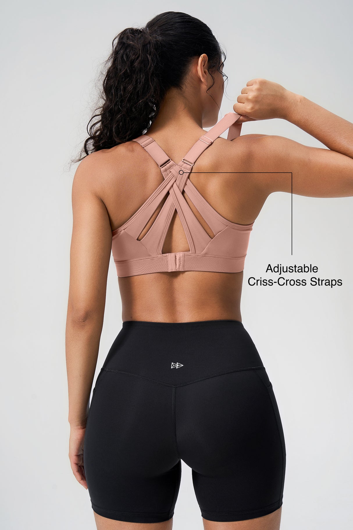 Power™ Adjustable Crisscross Padded Running Bra | Women's High Support Sports Bra