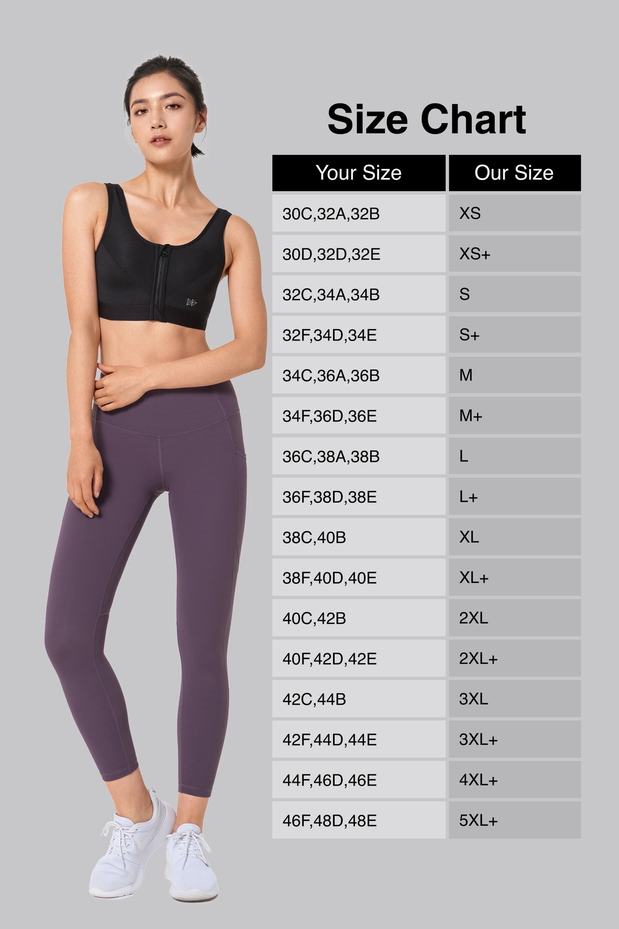 Zip-Front Unpadded High-Support Sports Bra | Women's High Support Sports Bra