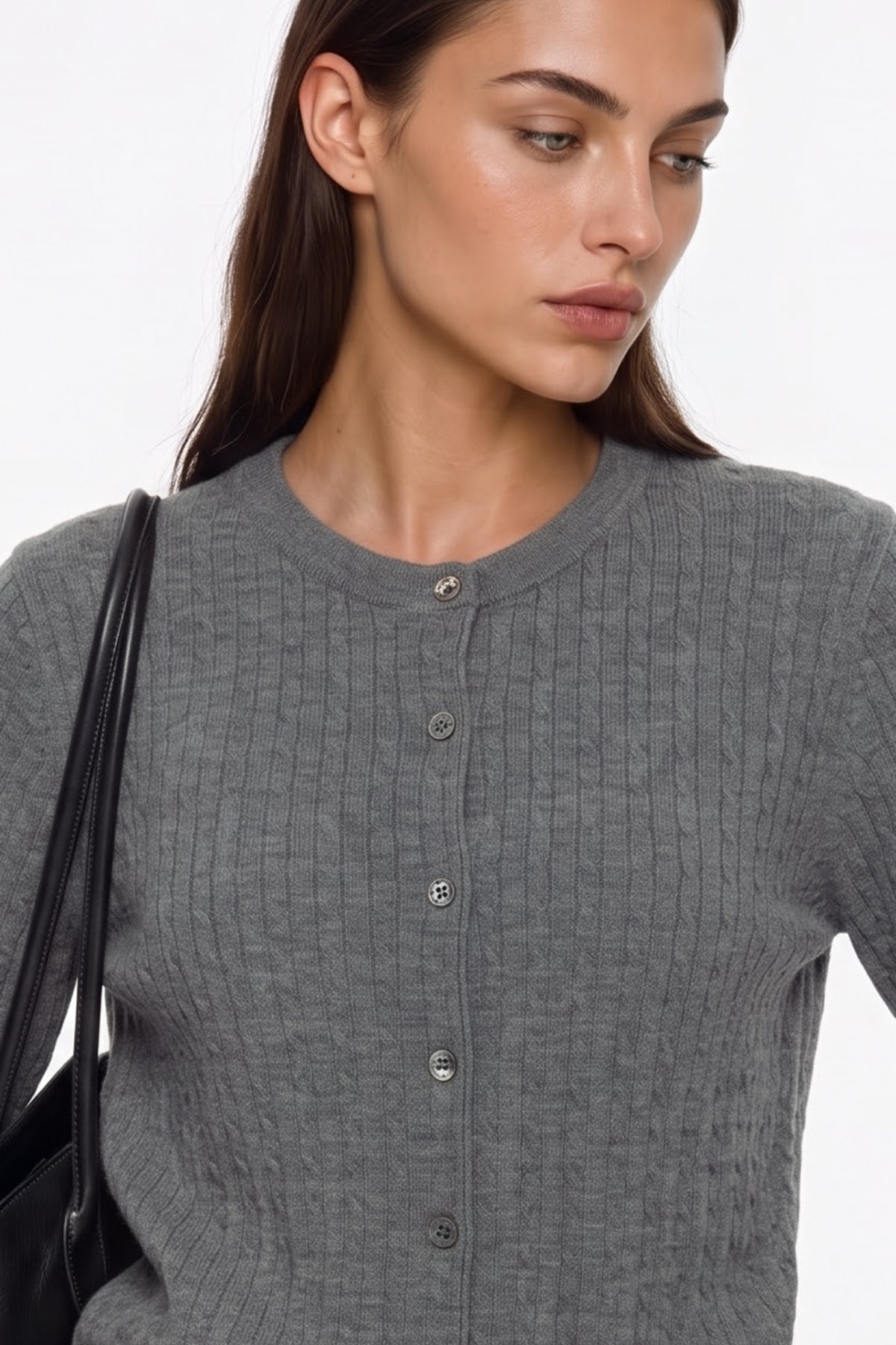 Anywhere™ Refined Cable-Knit Wool Cardigan | Women's Sweaters & Cardigans