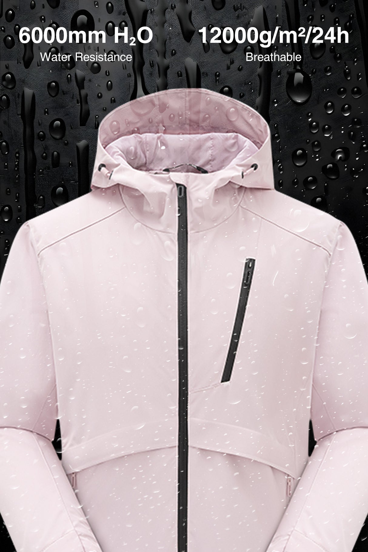 Anywhere™ Long Hooded Durable Waterproof Softshell Jacket| Women's Sports Jacket