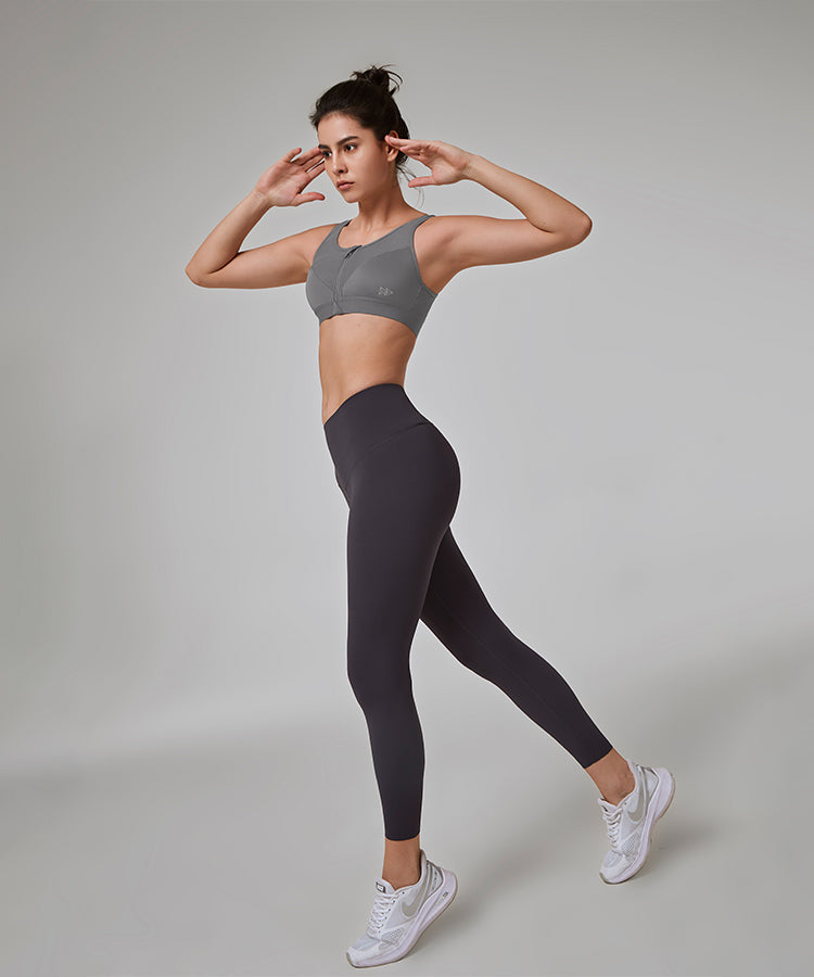 Reggiseno da corsa Power Classic Zip | Reggiseno sportivo ad alto sostegno da donna