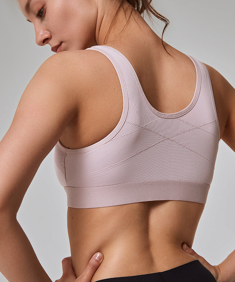 Reggiseno da corsa Power Classic Zip | Reggiseno sportivo ad alto sostegno da donna