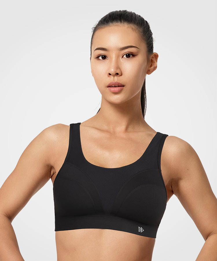 MOVING PEACH Sports Bra High Support Shockproof Adjustable