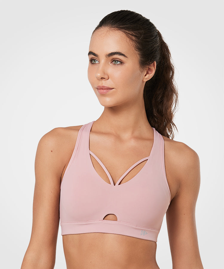 Power Hollow Double Straps Padded Running Bra