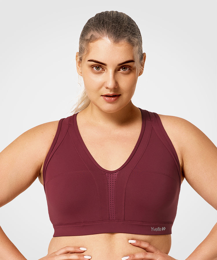 Power Cross Back Vadderad Löpar-BH | Sport-BH med högt stöd för kvinnor (plus size) Power Cross Back Vadderad Löpar-BH | Sport-BH med högt stöd för kvinnor (plus size)