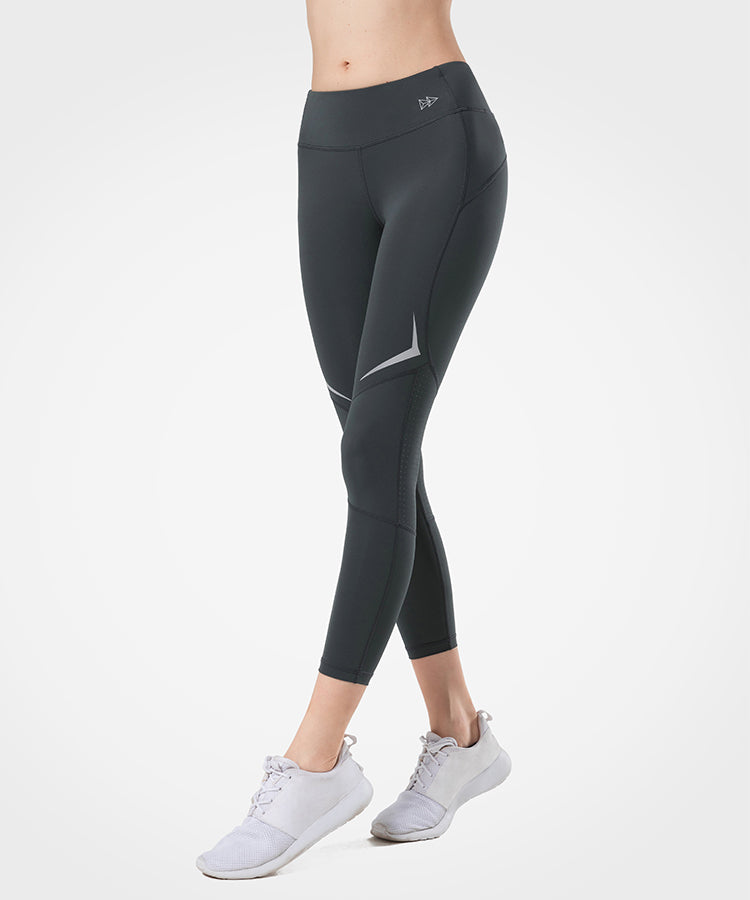 Sculpt Breathable Airhole Running Leggings 22"| Women's High Support Leggings
