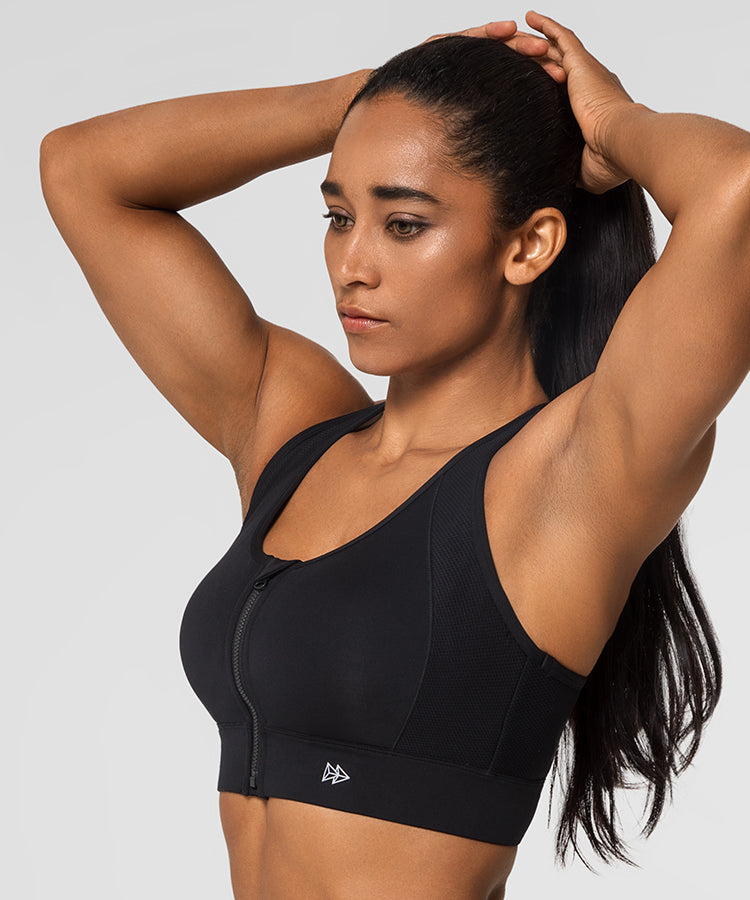 Outdoor Voices | Doing Things Cut Out Logo Mesh Racerback Sport Bra Womens  XS