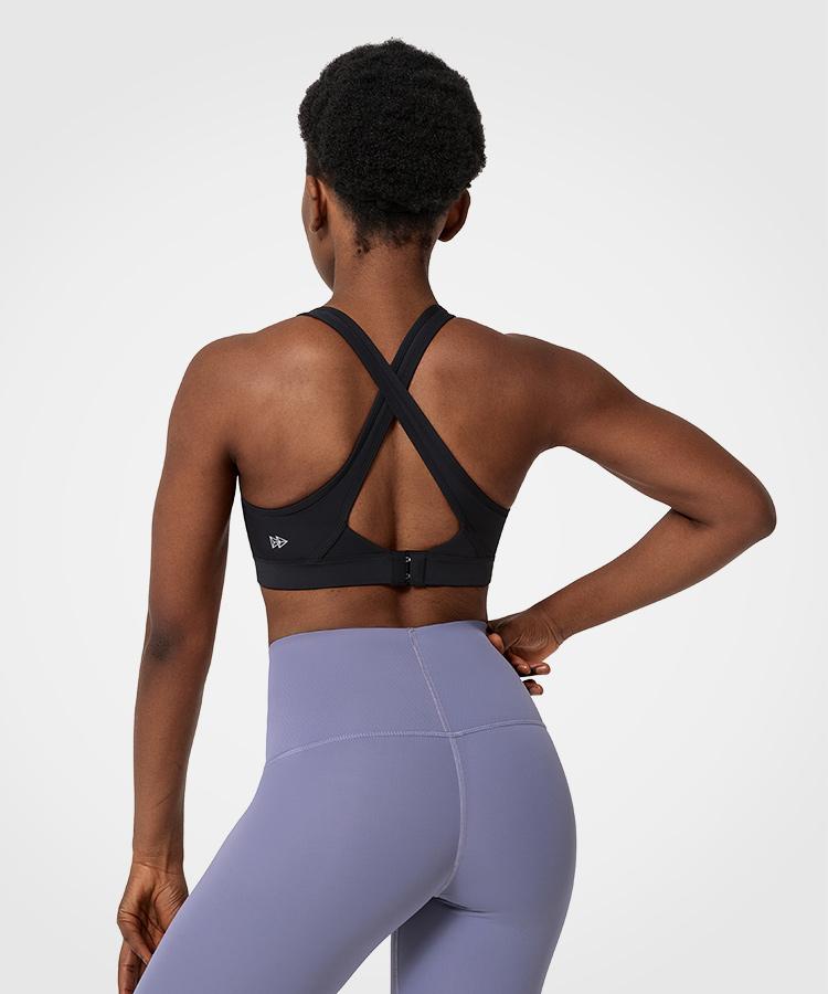 Womens zip front supportive high impact sports bra | Yvettesports Womens zip front supportive high impact sports bra | Yvettesports