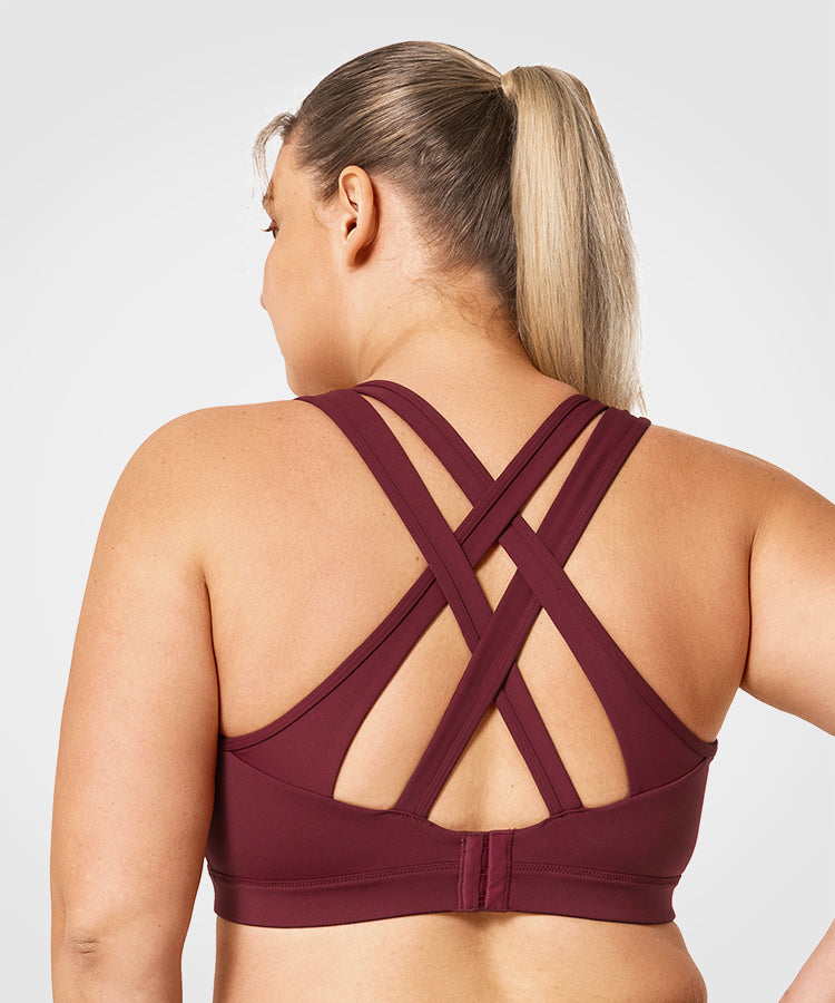 Power Cross Back Vadderad Löpar-BH | Sport-BH med högt stöd för kvinnor (plus size) Power Cross Back Vadderad Löpar-BH | Sport-BH med högt stöd för kvinnor (plus size)