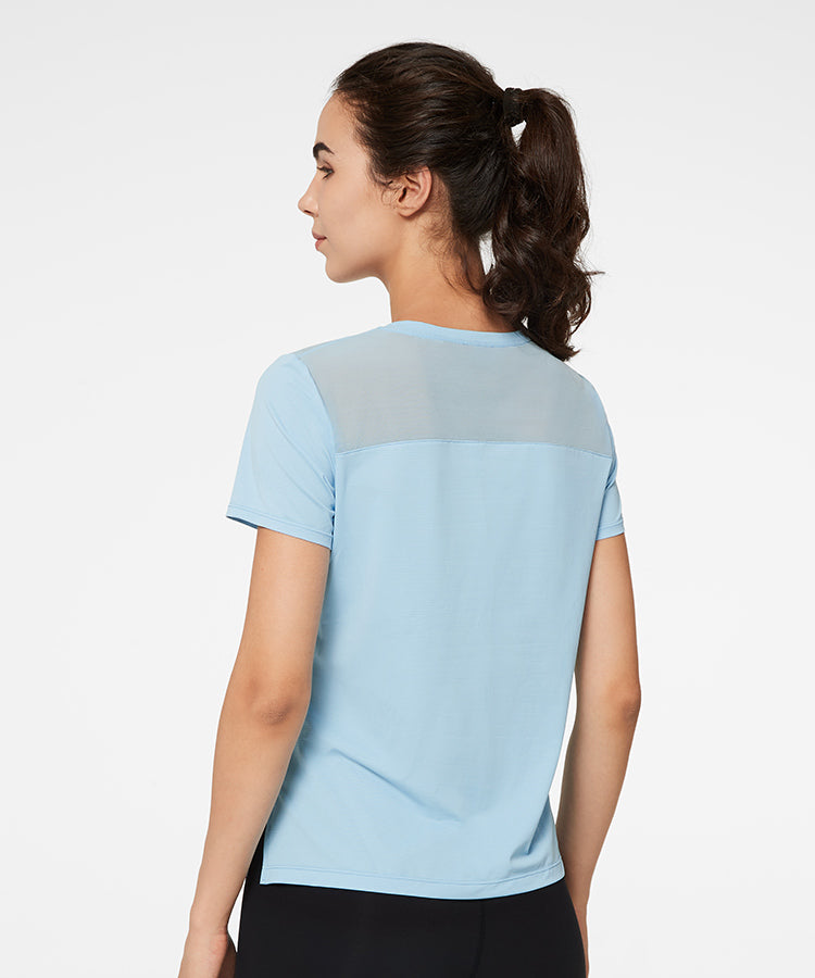 Echo Side Split Mesh T-shirt | Women's Sports T-shirt Echo Side Split Mesh T-shirt | Women's Sports T-shirt