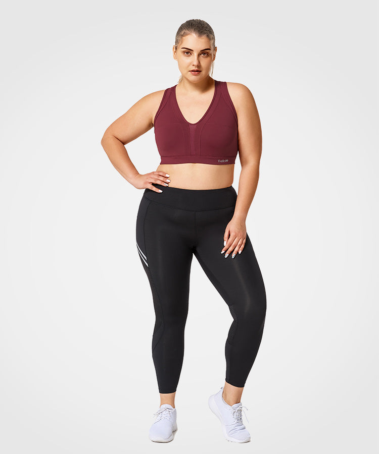Power Cross Back Vadderad Löpar-BH | Sport-BH med högt stöd för kvinnor (plus size) Power Cross Back Vadderad Löpar-BH | Sport-BH med högt stöd för kvinnor (plus size)