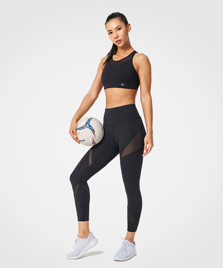 Sujetador para correr acolchado con espalda cruzada Power Mesh | Sujetador deportivo de sujeción alta para mujer (talla grande) Sujetador para correr acolchado con espalda cruzada Power Mesh | Sujetador deportivo de sujeción alta para mujer (talla grande)