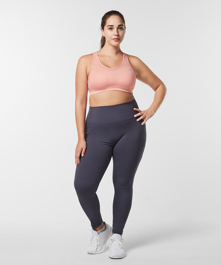 Sujetador para correr con relleno de malla y espalda cruzada Shift | Sujetador deportivo de sujeción alta para mujer (talla grande) Sujetador para correr con relleno de malla y espalda cruzada Shift | Sujetador deportivo de sujeción alta para mujer (talla grande)
