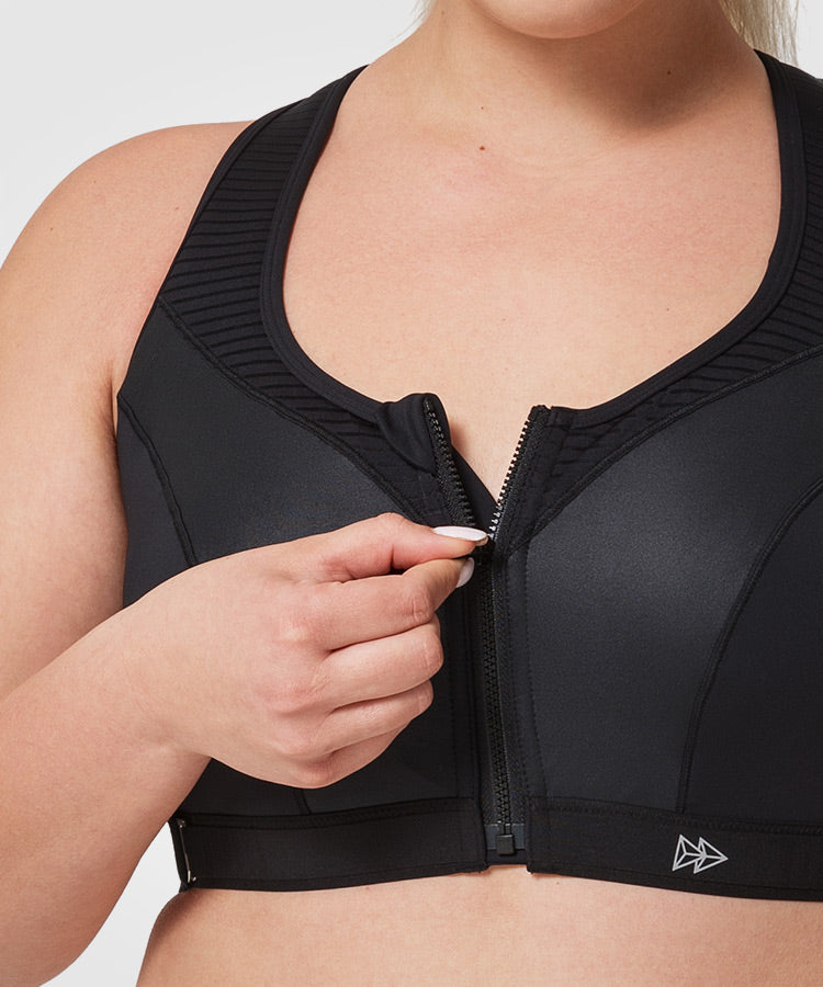Power Adjustable Padded Running Bra | Women's High Support Sports Bra (Plus Size)