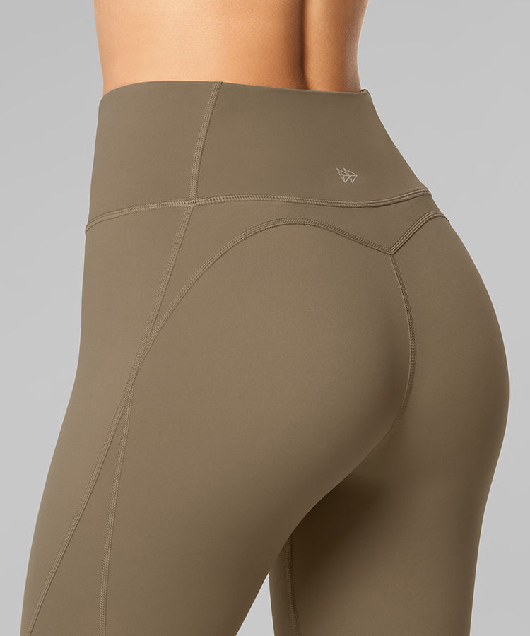 Echo High Waist Cropped Running Shorts 9 Inches | Women's High Support Sports Shorts