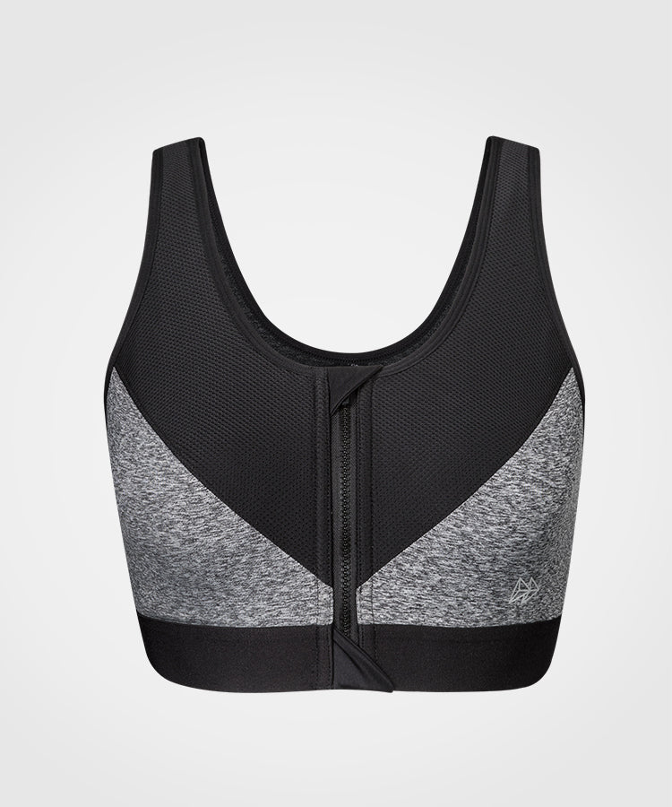 Zip-Front Unpadded High-Support Sports Bra | Women's High Support Sports Bra Zip-Front Unpadded High-Support Sports Bra | Women's High Support Sports Bra