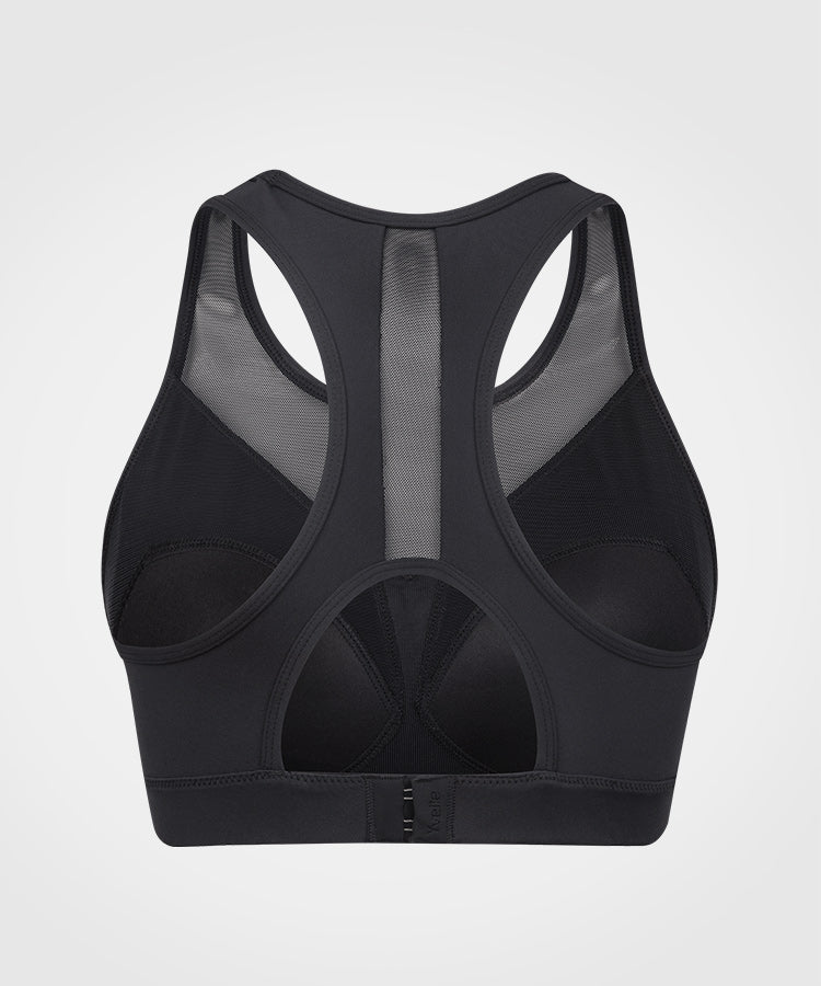 Power Mesh Racerback Padded Running Bra | Women's High Support Sports Bra Power Mesh Racerback Padded Running Bra | Women's High Support Sports Bra
