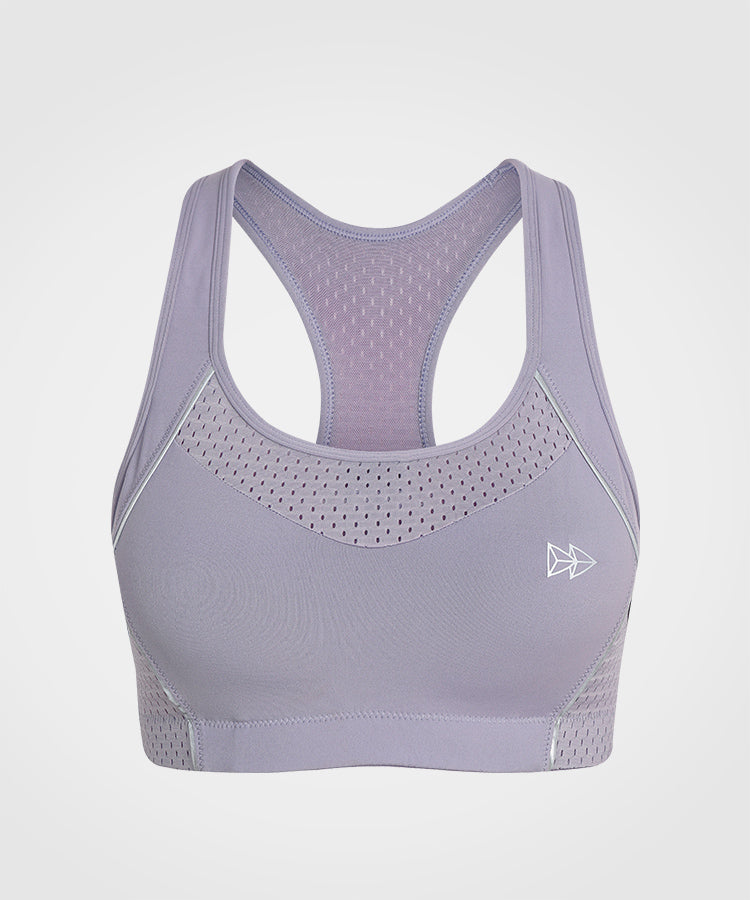 Sculpt Racerback Line Padded Running Bra | Women's High Support Sports Bra (Plus Size)