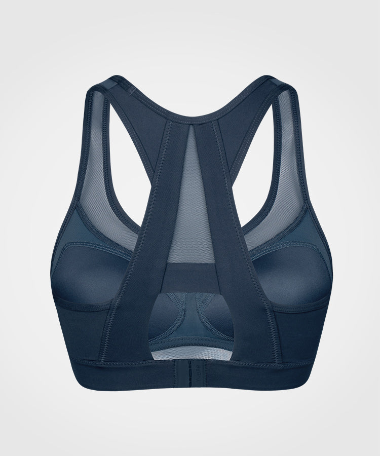 Shift V-Ausschnitt Mesh gepolsterter Lauf-BH | Damen Sport-BH mit starkem Halt