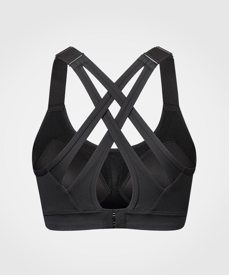 Power Adjustable Crisscross Padded Running Bra | Women's High Support Sports Bra