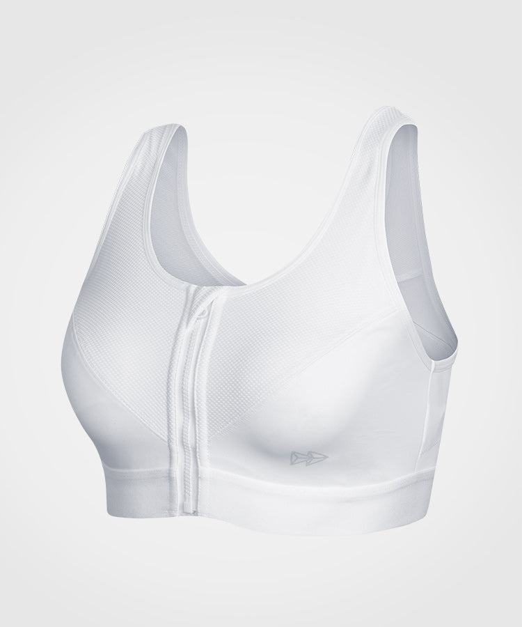 Power Classic Zip Running Bra | Women's High Support Sports Bra