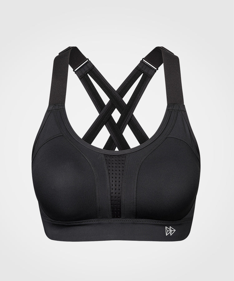 Power Adjustable Crisscross Padded Running Bra | Women's High Support Sports Bra