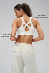Power™ High Support Adjustable Cross Back Running Bra | Women's High Support Sports Bra