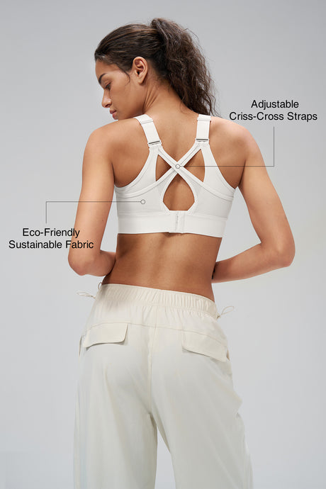 Power™ High Support Adjustable Cross Back Running Bra | Women's High Support Sports Bra