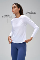 T-shirt a maniche lunghe Anywhere Performance Mesh | T-shirt a maniche lunghe da donna