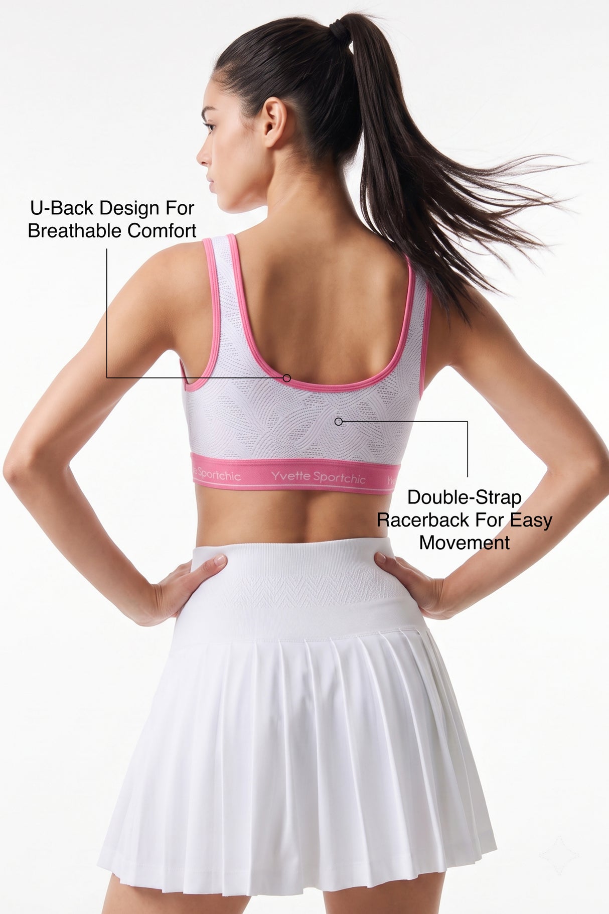 Anywhere™ Breathable Mesh Fixed Cups Wide-Strap Light Support Sports Bra | Women's Light Support Sports Bra
