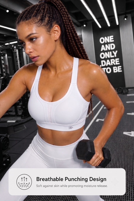 Power™ Adjustable Crisscross Padded Running Bra | Women's High Support Sports Bra