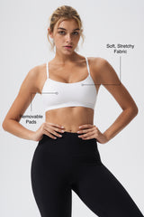 Reggiseno sportivo Anywhere con spalline sottili regolabili e imbottiture rimovibili | Reggiseno sportivo leggero da donna