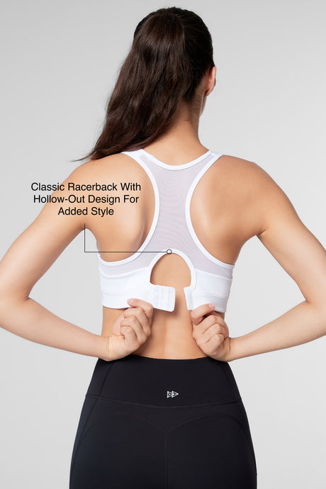 Shift™ Racerback Breathable Full-Coverage Running Bra | Women's High Support Sports Bra